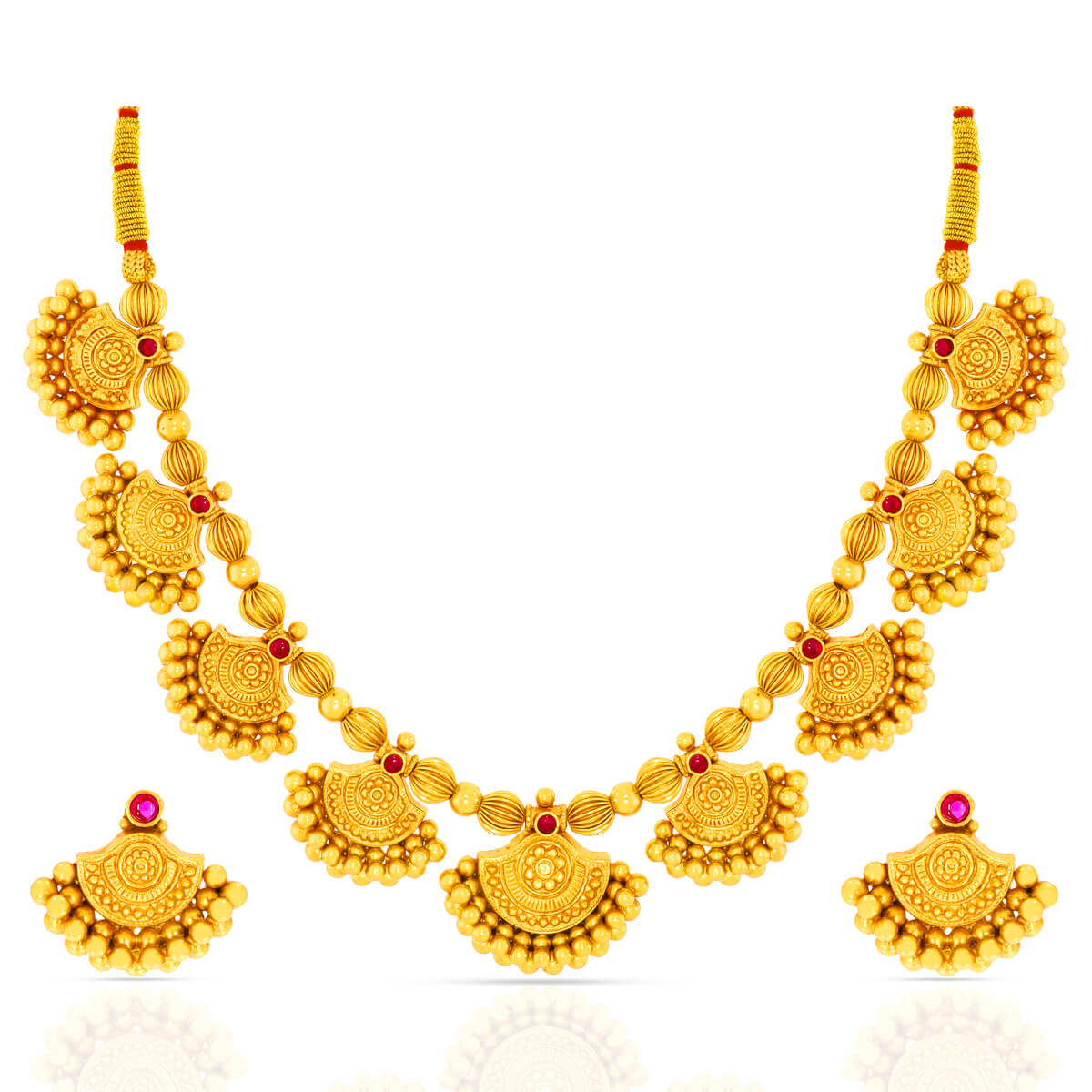 Majestic Gold Plated Silver Necklace Set