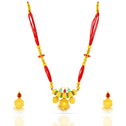 Royal Threads Gold Plated Necklace Set