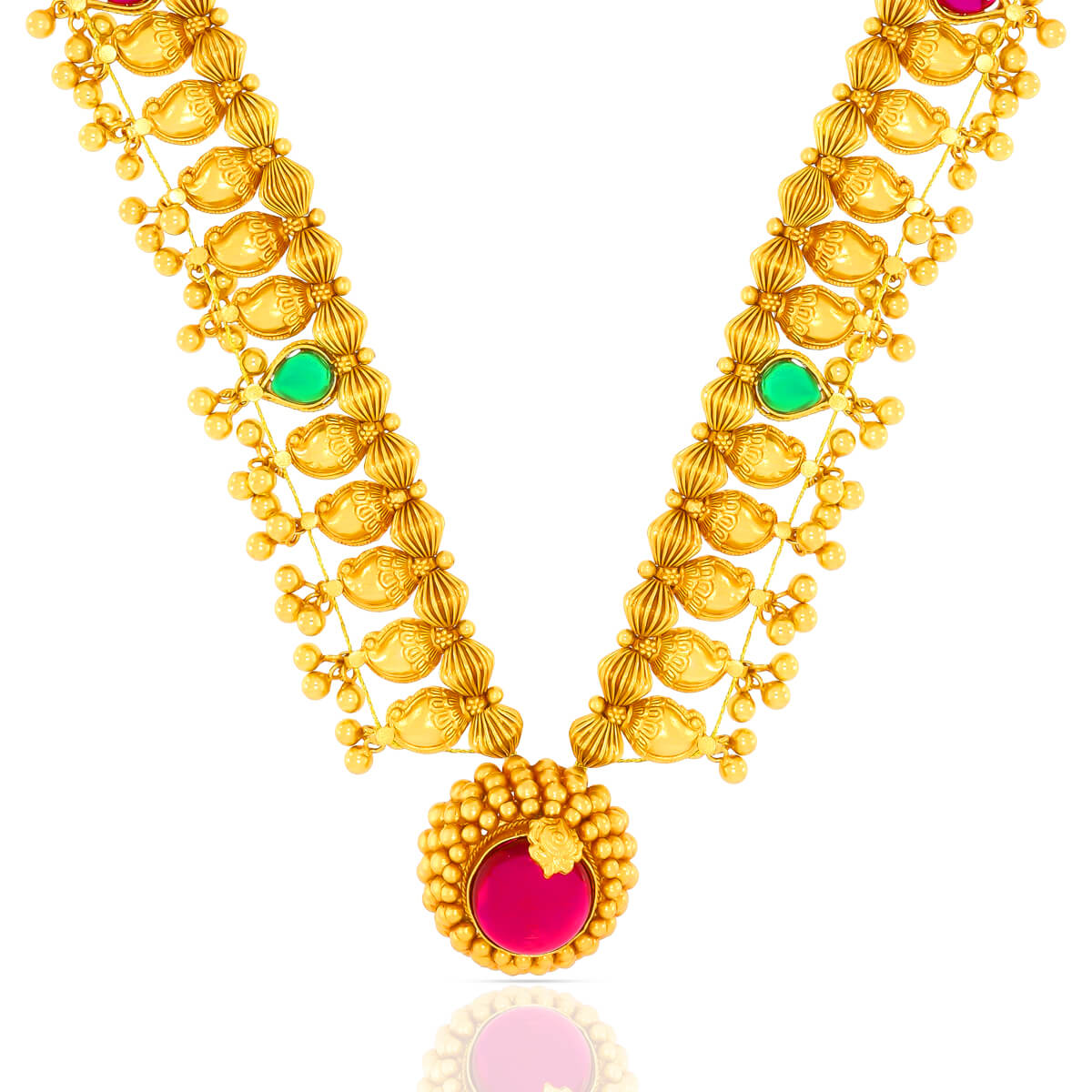 Regal Saaj Necklace Set In Gold Plated