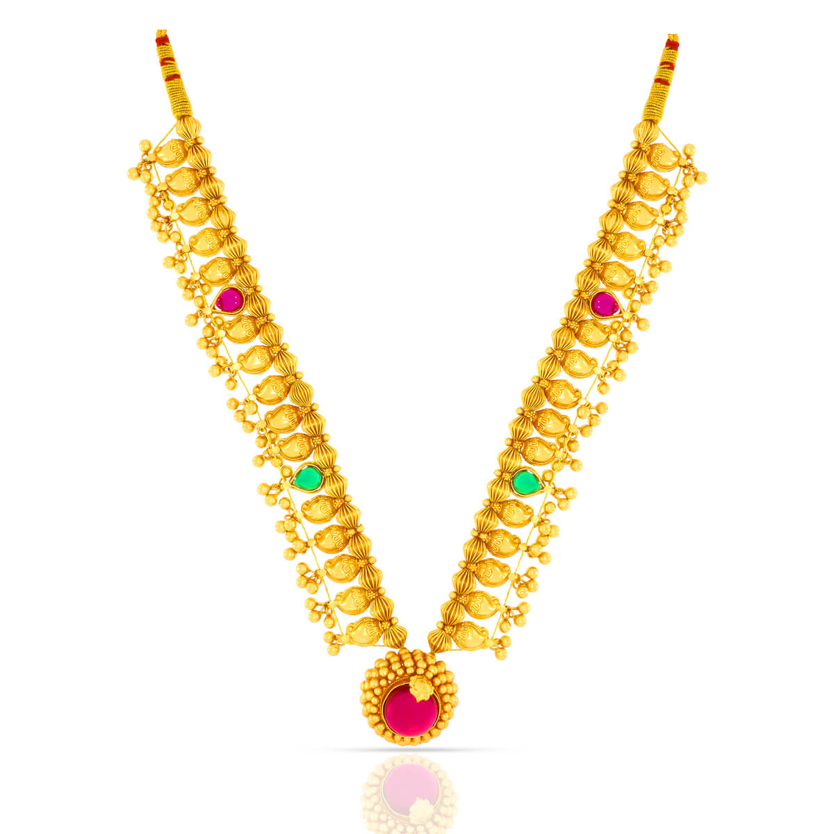 Regal Saaj Necklace Set In Gold Plated