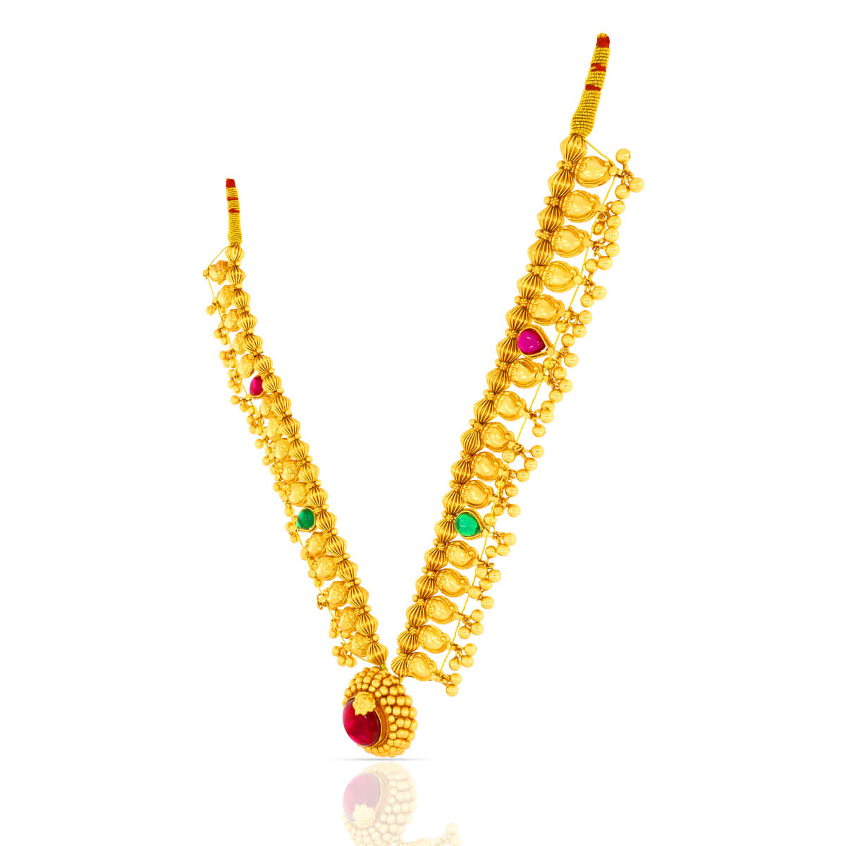 Regal Saaj Necklace Set In Gold Plated