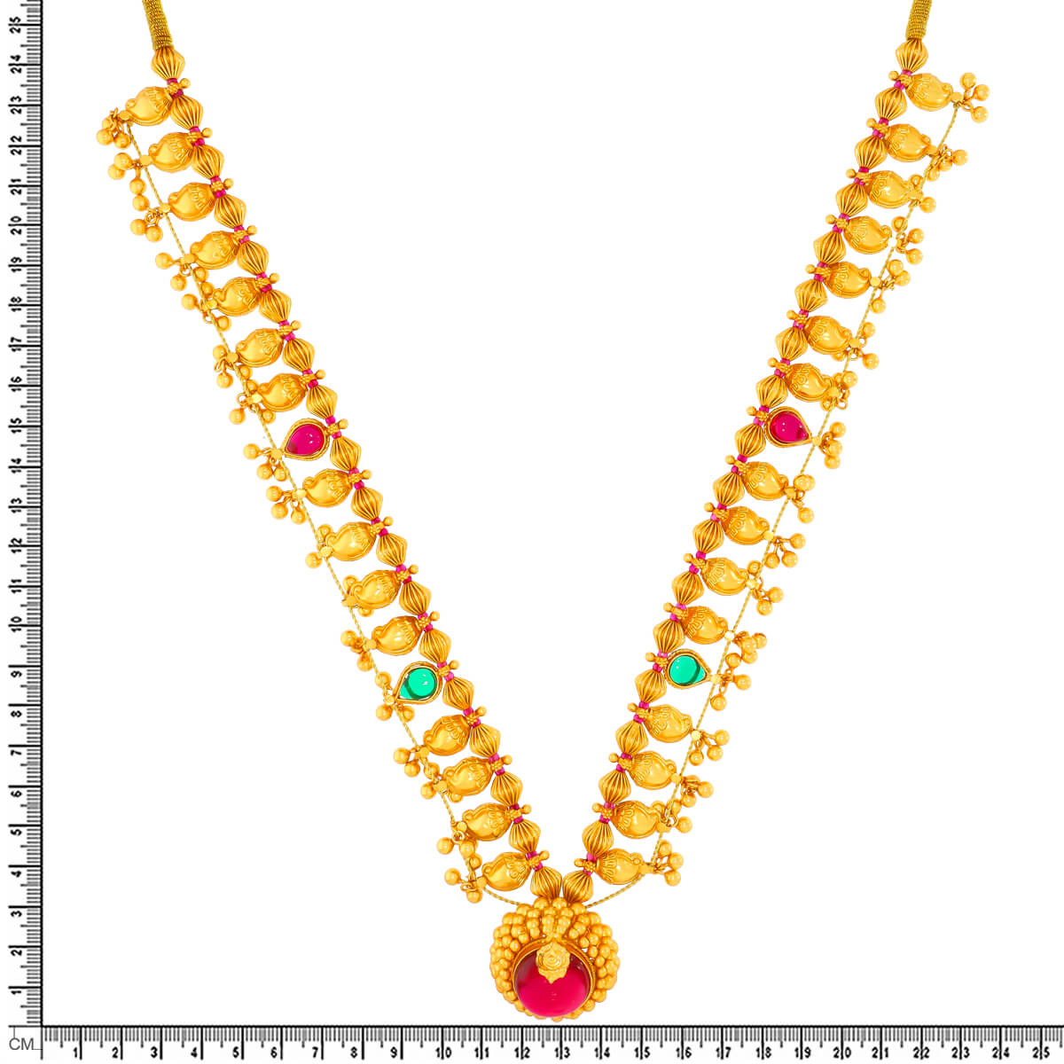 Majestic Saaj Necklace Set In Gold Plated