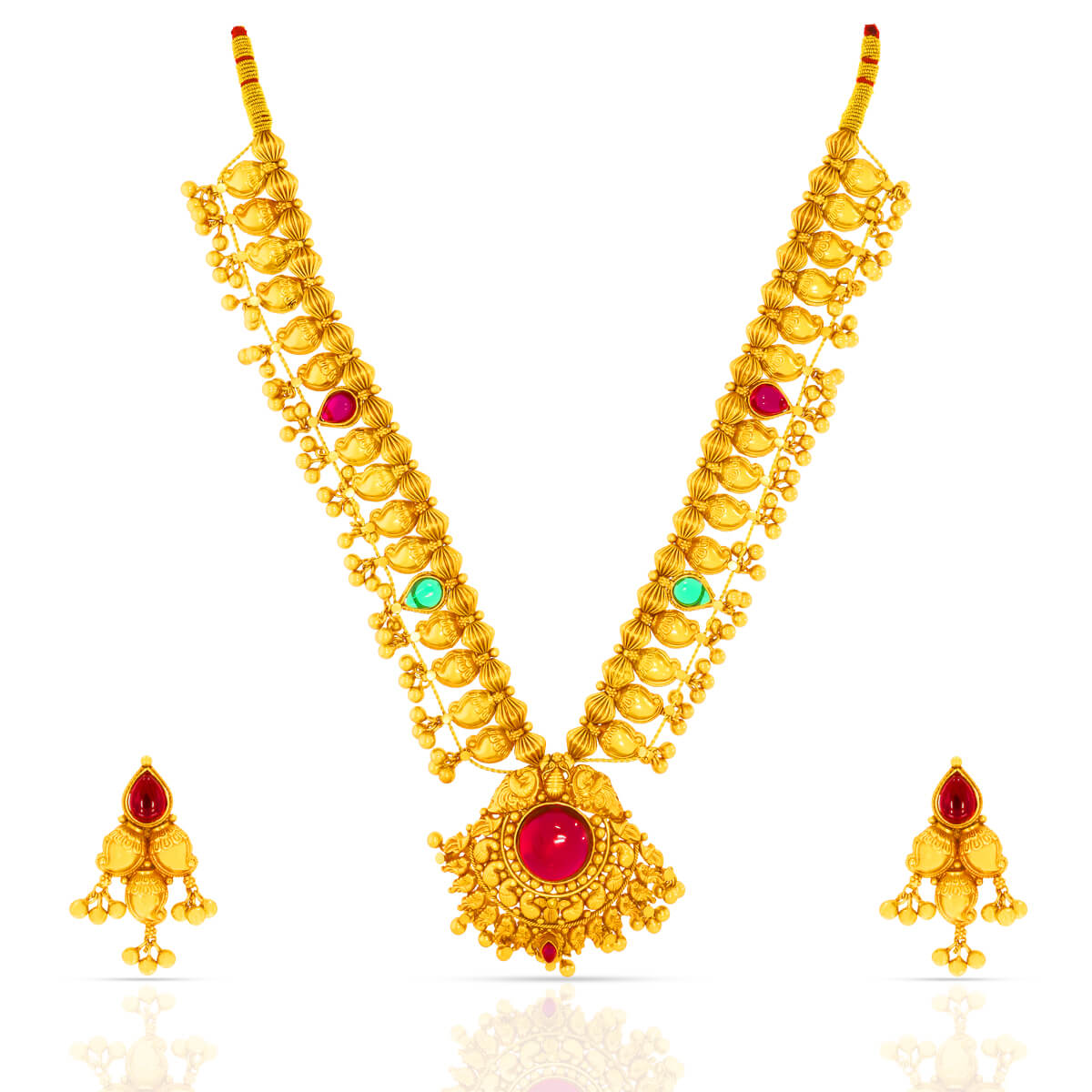 Royal Saaj Necklace Set In Gold Plated