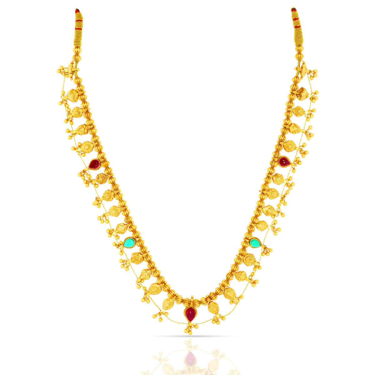 Classic Saaj  In Gold Plated Necklace Set