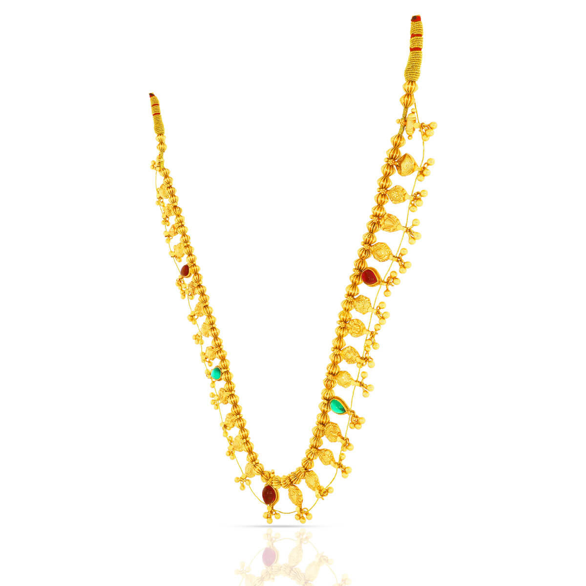 Classic Saaj  In Gold Plated Necklace Set