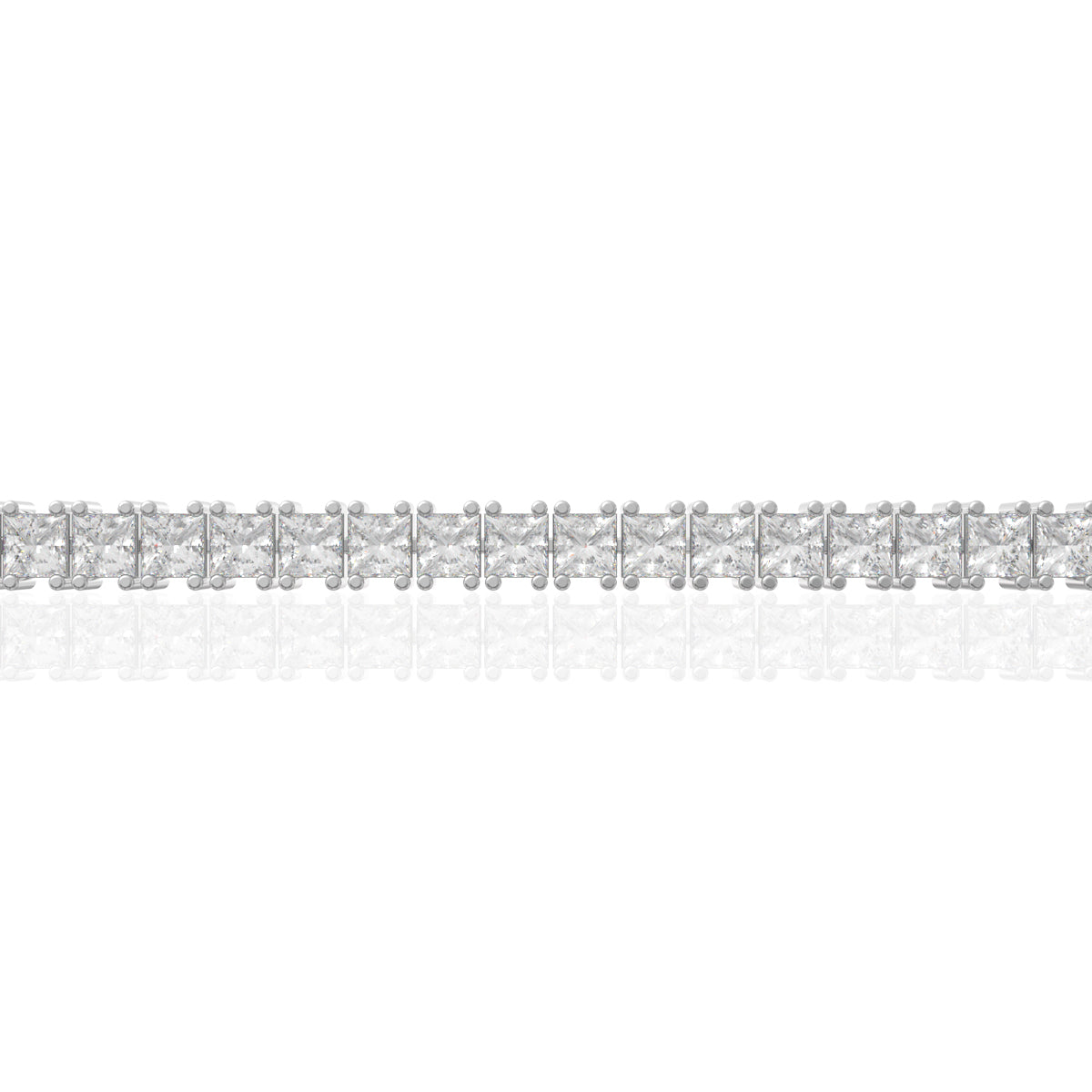 Sparkly Diamond Tennis Bracelet In Silver