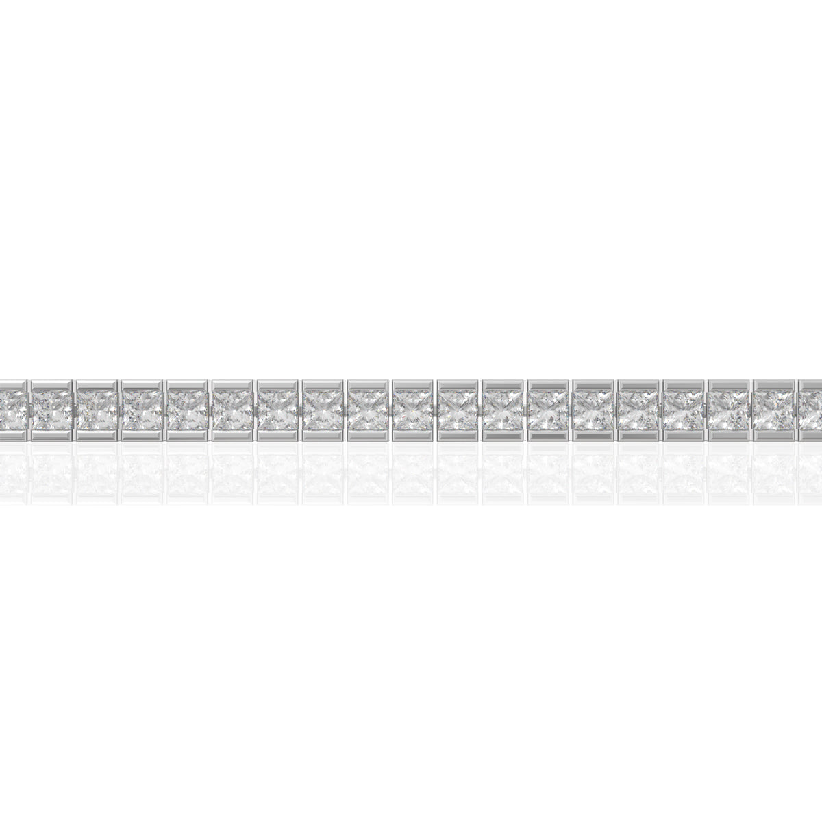 925 Sterling Silver Cubic Zirconia Classic Tennis Bracelet