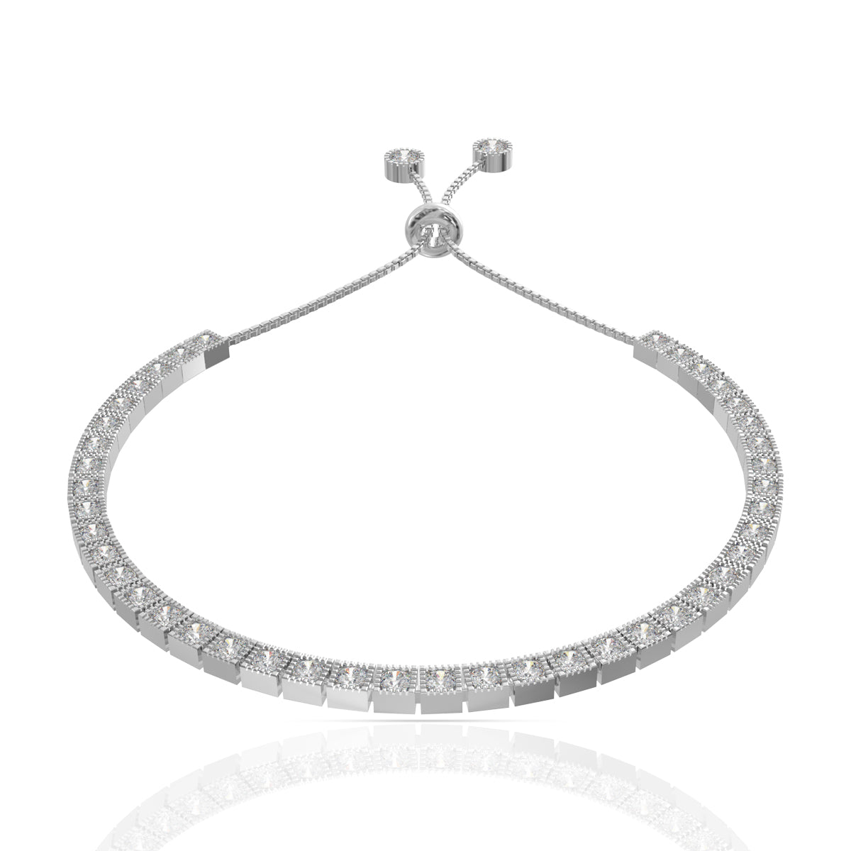 925 Sterling Silver Zirconia Bracelet