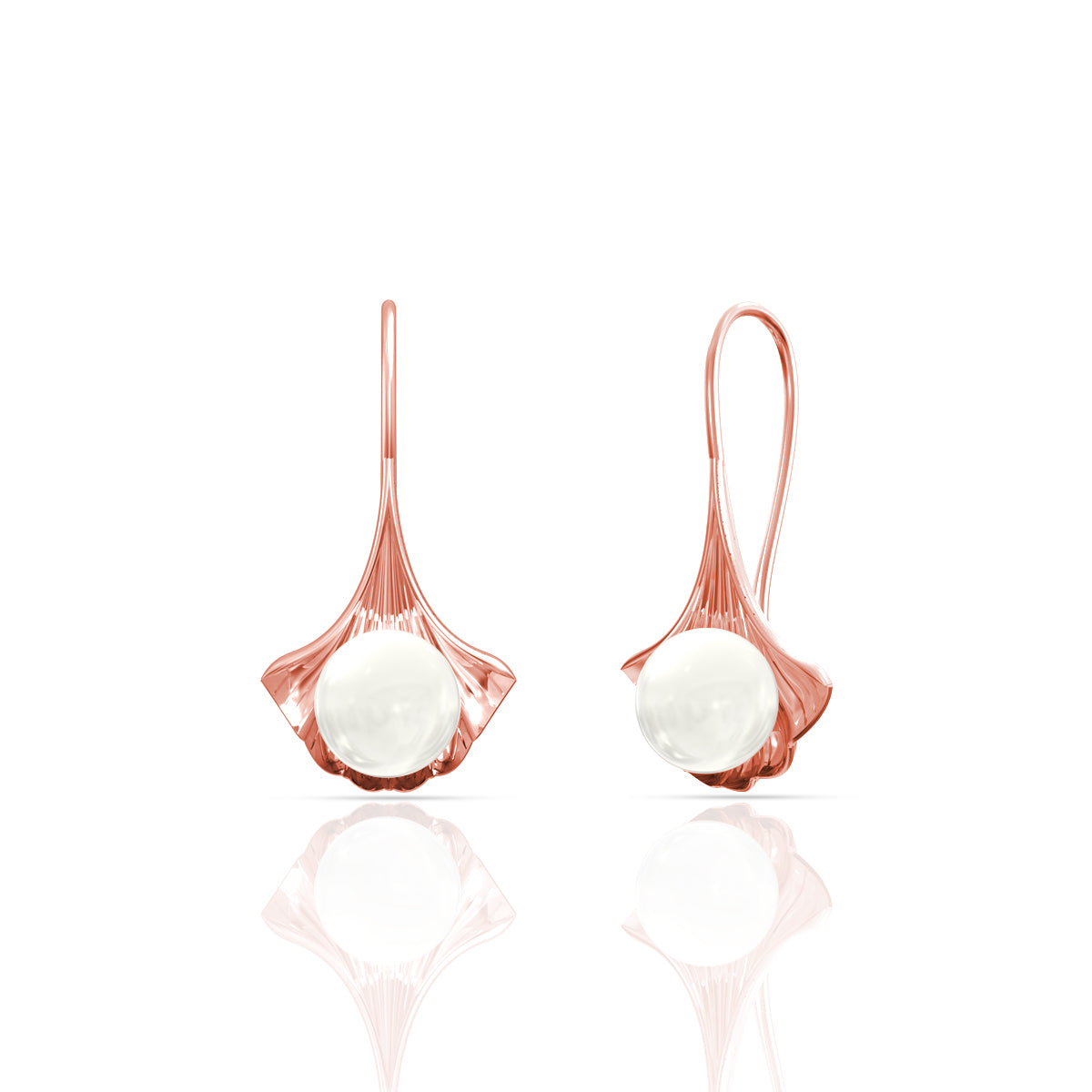 Pearl Drop Silver Earrings