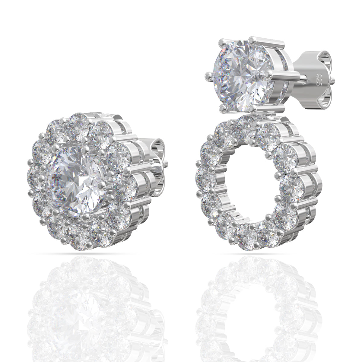 Classic Solitaire Silver Studs