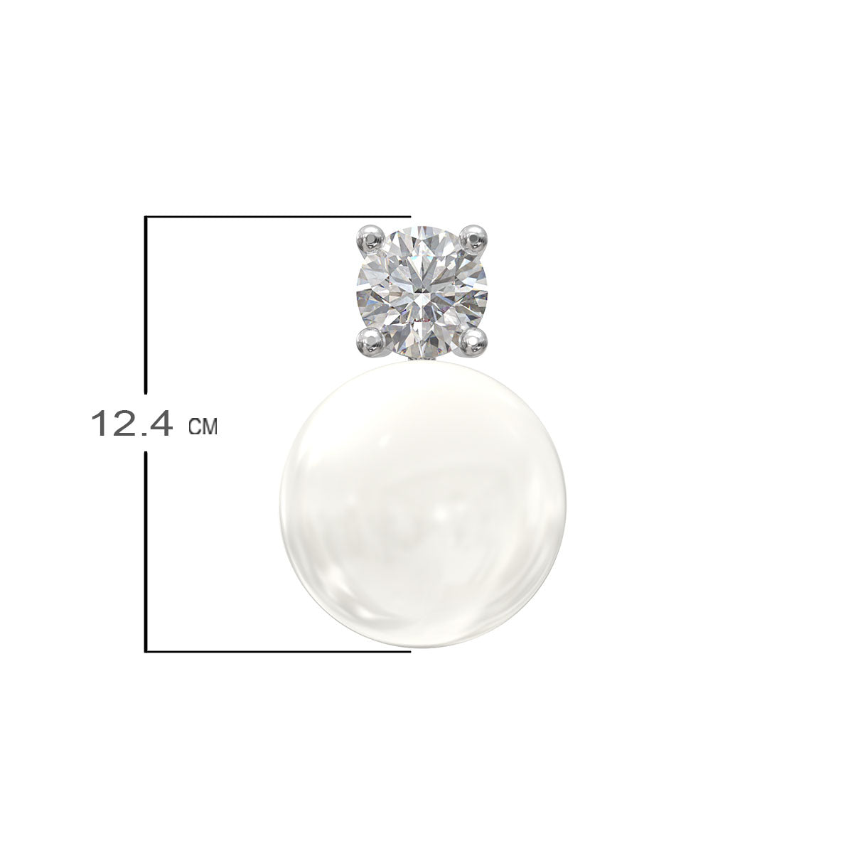 Pearly Diamond Earring