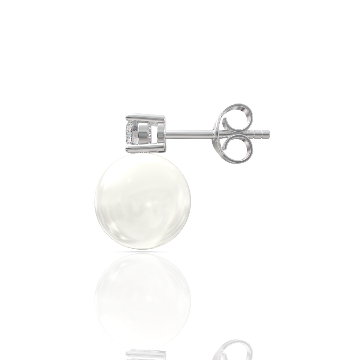 Pearly Diamond Earring