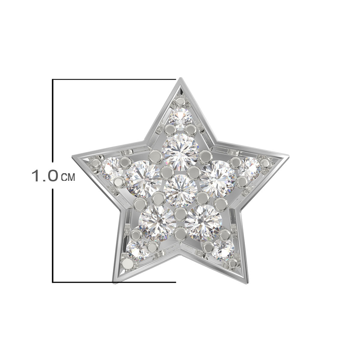 Silver Mini Star Earrings