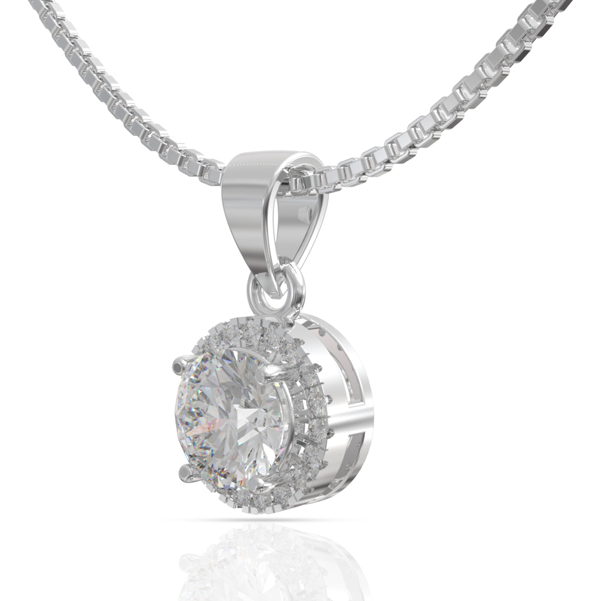 Stunning Silver Solitaire Pendant