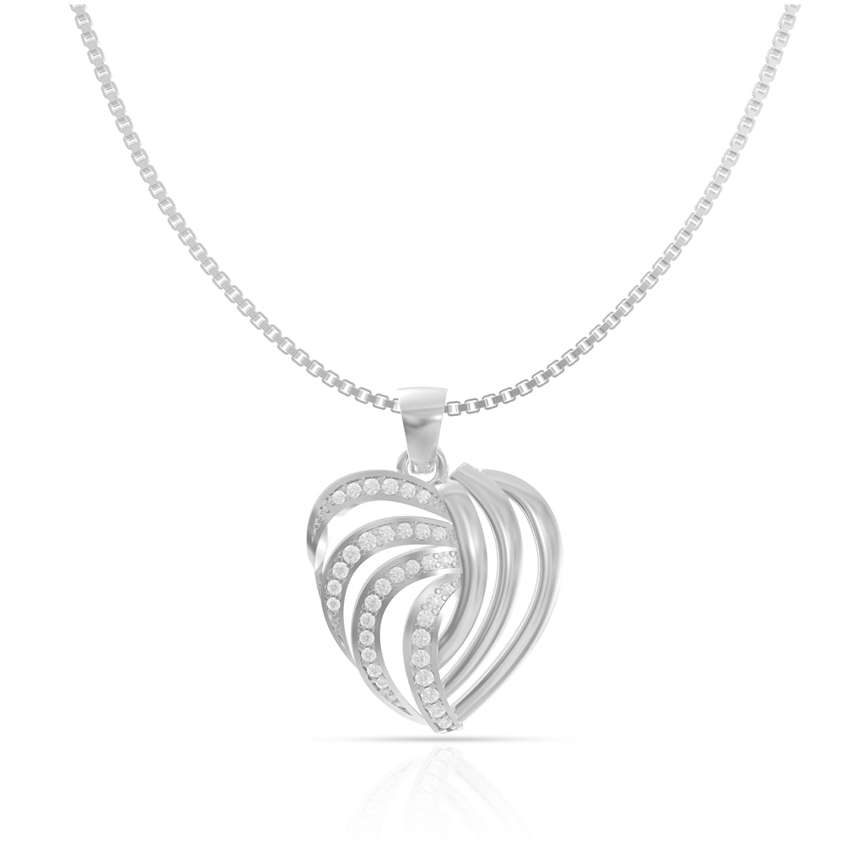 Silver Delight Heart Pendant