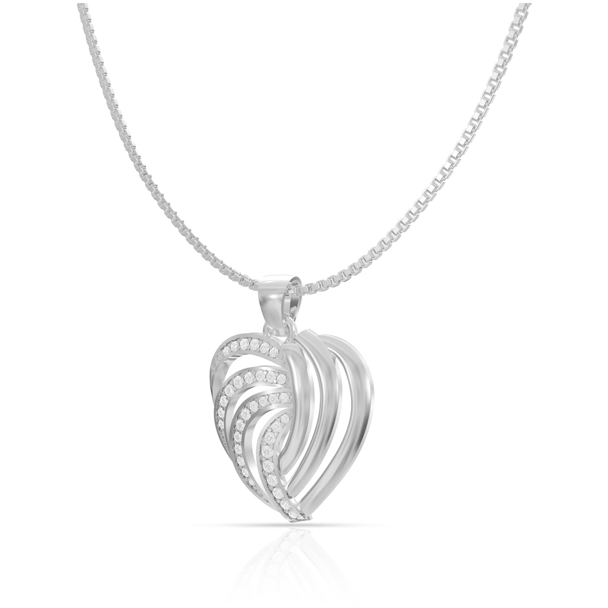 Silver Delight Heart Pendant