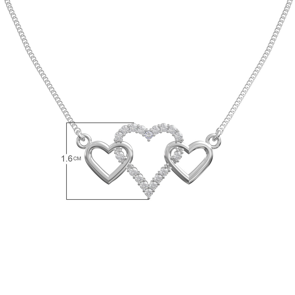 Link in Love Pendant with Chain