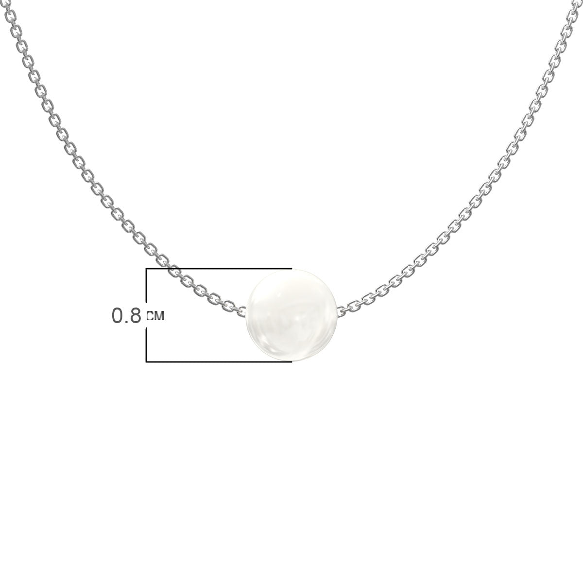 925 Silver A Pearl of Love Necklace