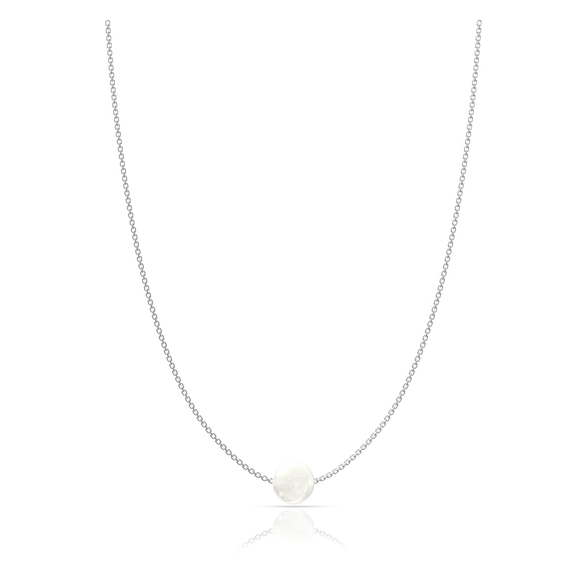 925 Silver A Pearl of Love Necklace