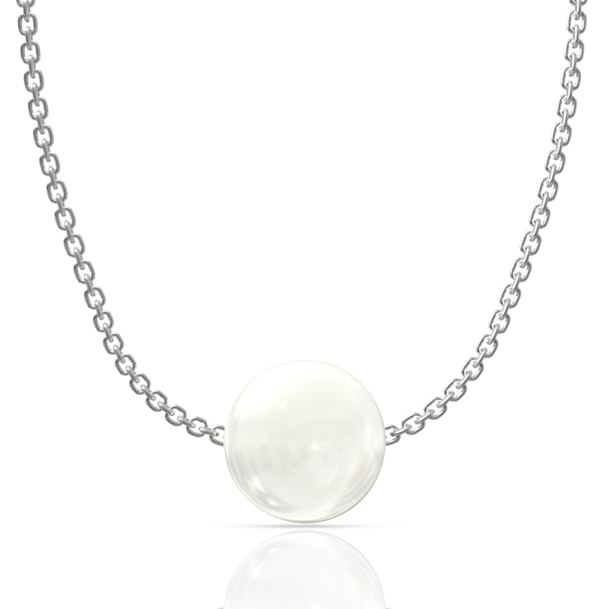 925 Silver A Pearl of Love Necklace