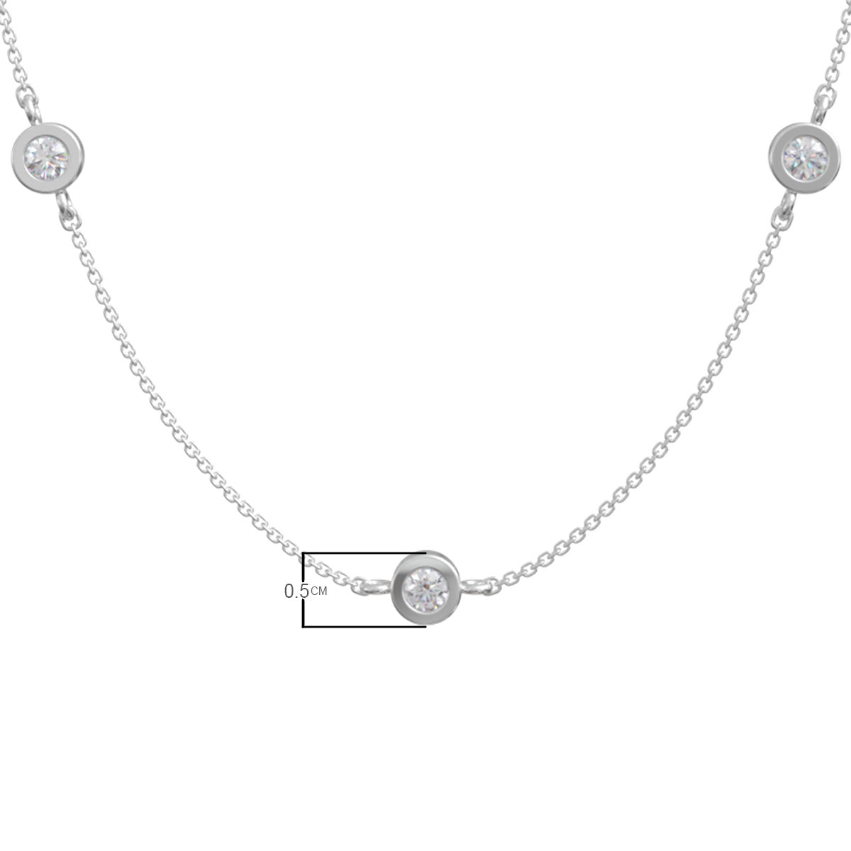 Blissful Charm Silver Necklace