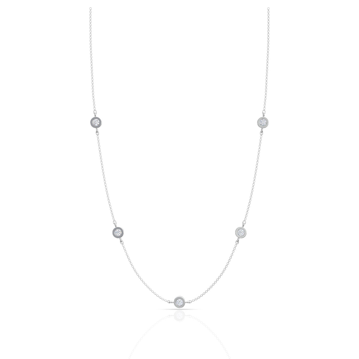 Blissful Charm Silver Necklace