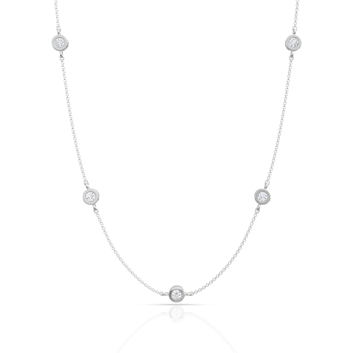 Blissful Charm Silver Necklace