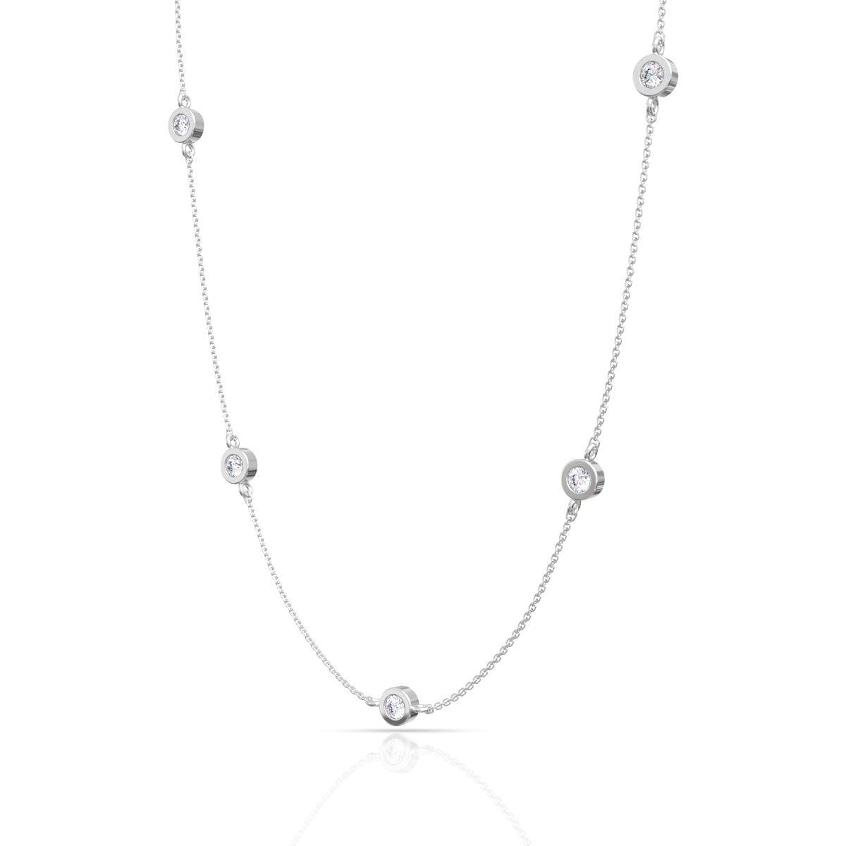 Blissful Charm Silver Necklace