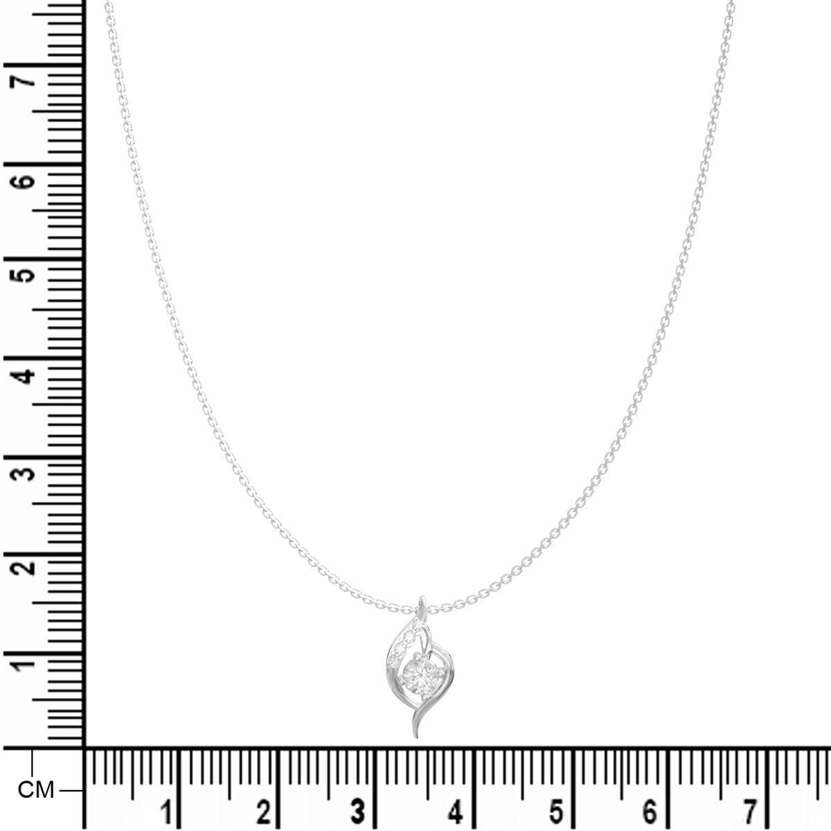 Silver Pearl Maiden Pendant with Link Chain