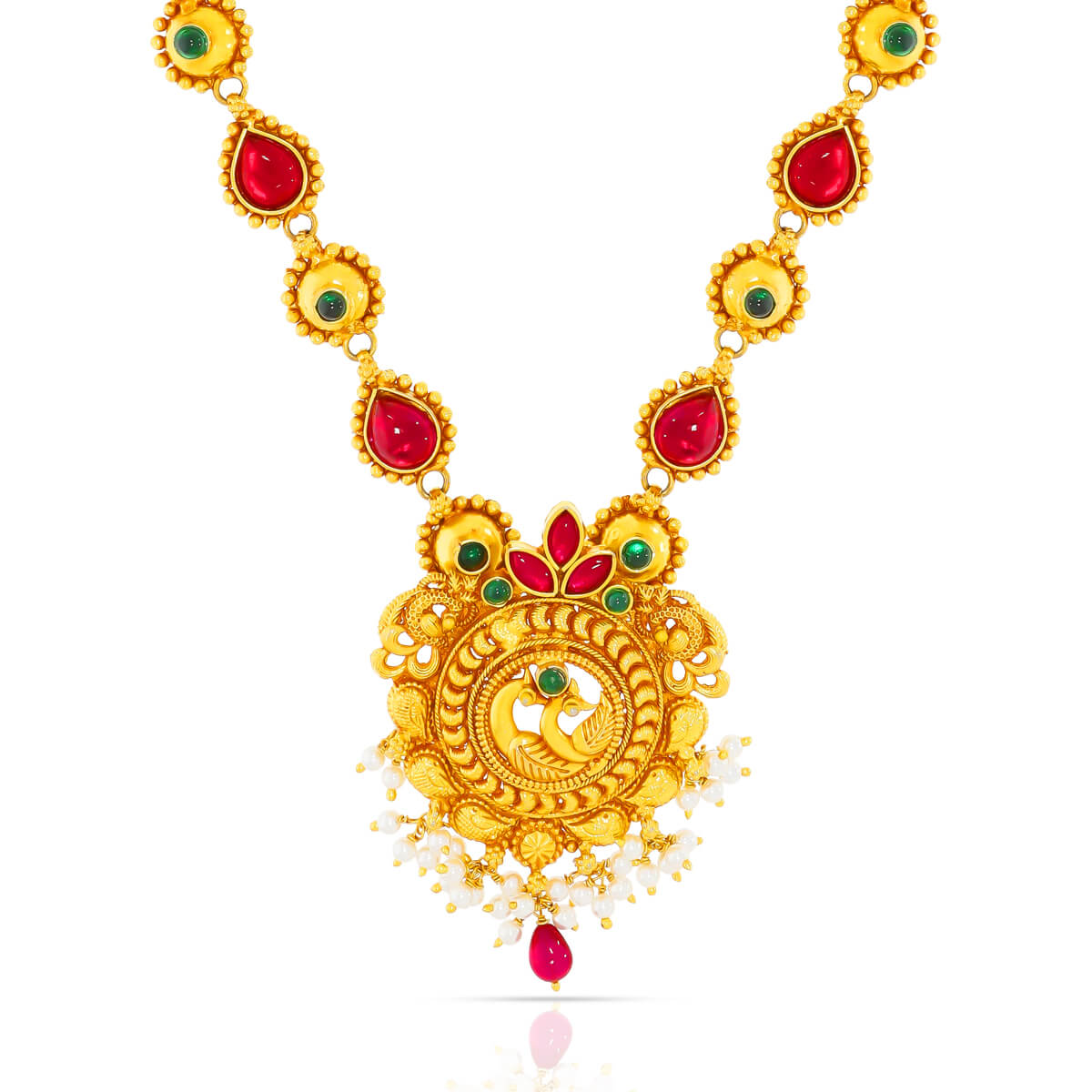 Timeless Elegance Gold Plated Color Stone Necklace