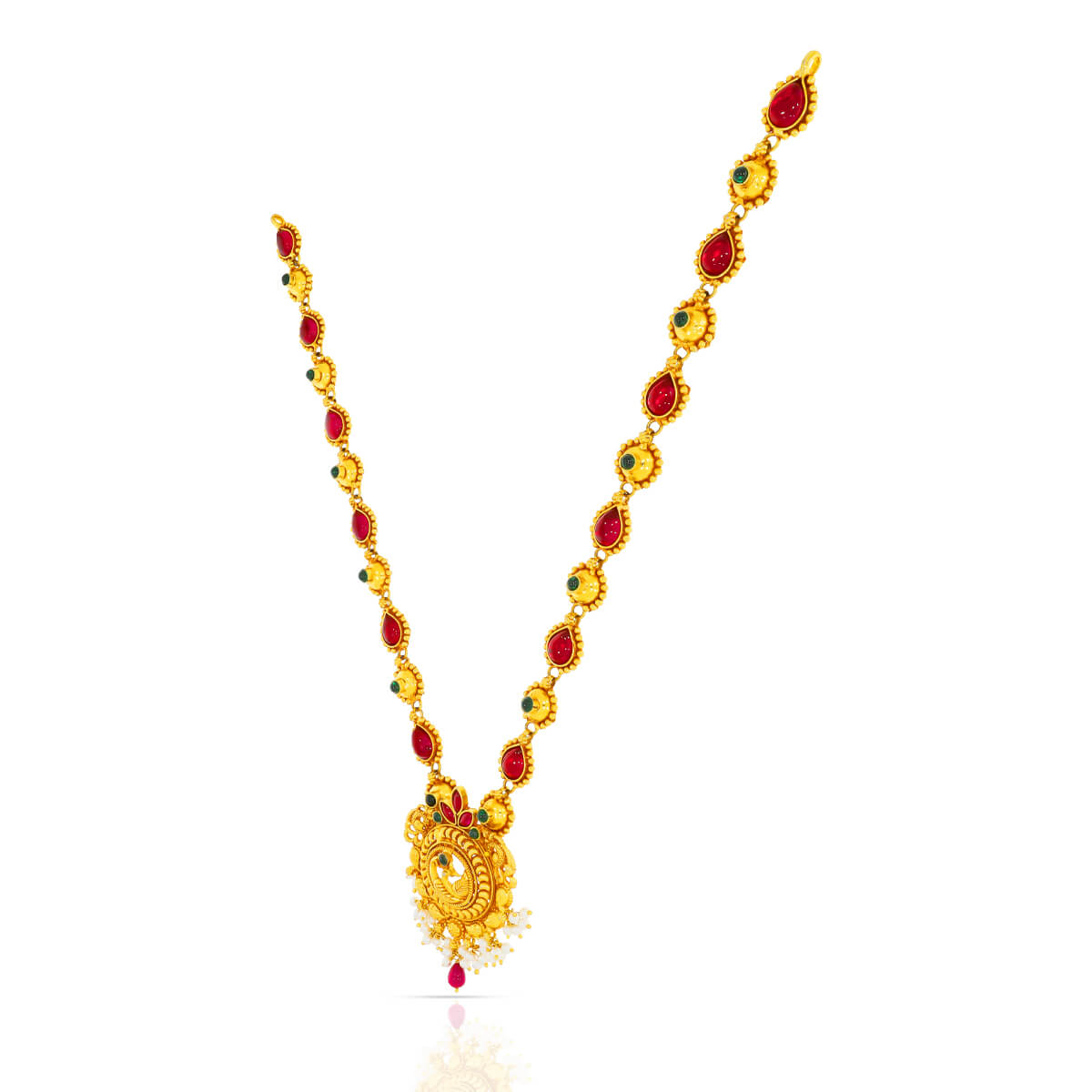 Timeless Elegance Gold Plated Color Stone Necklace