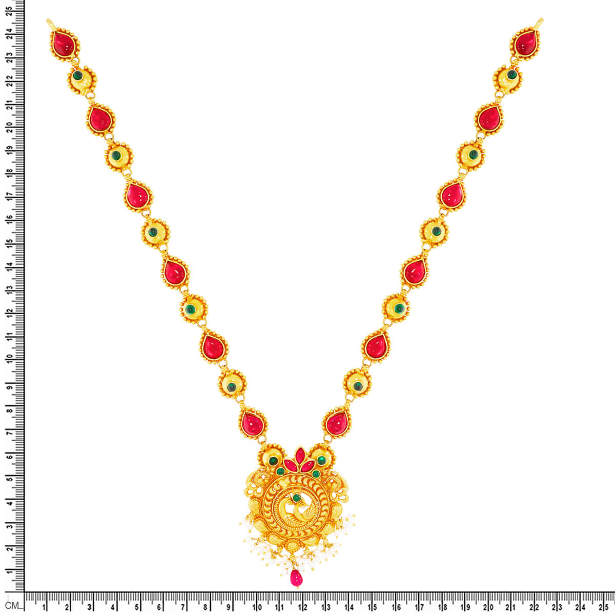 Timeless Elegance Gold Plated Color Stone Necklace