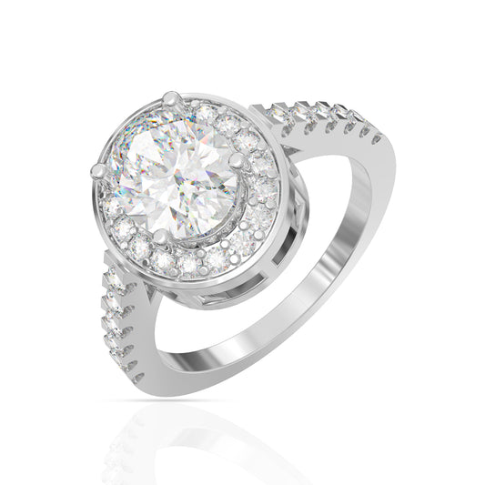 Sterling Silver Enchanted Sparkle Diamond Ring