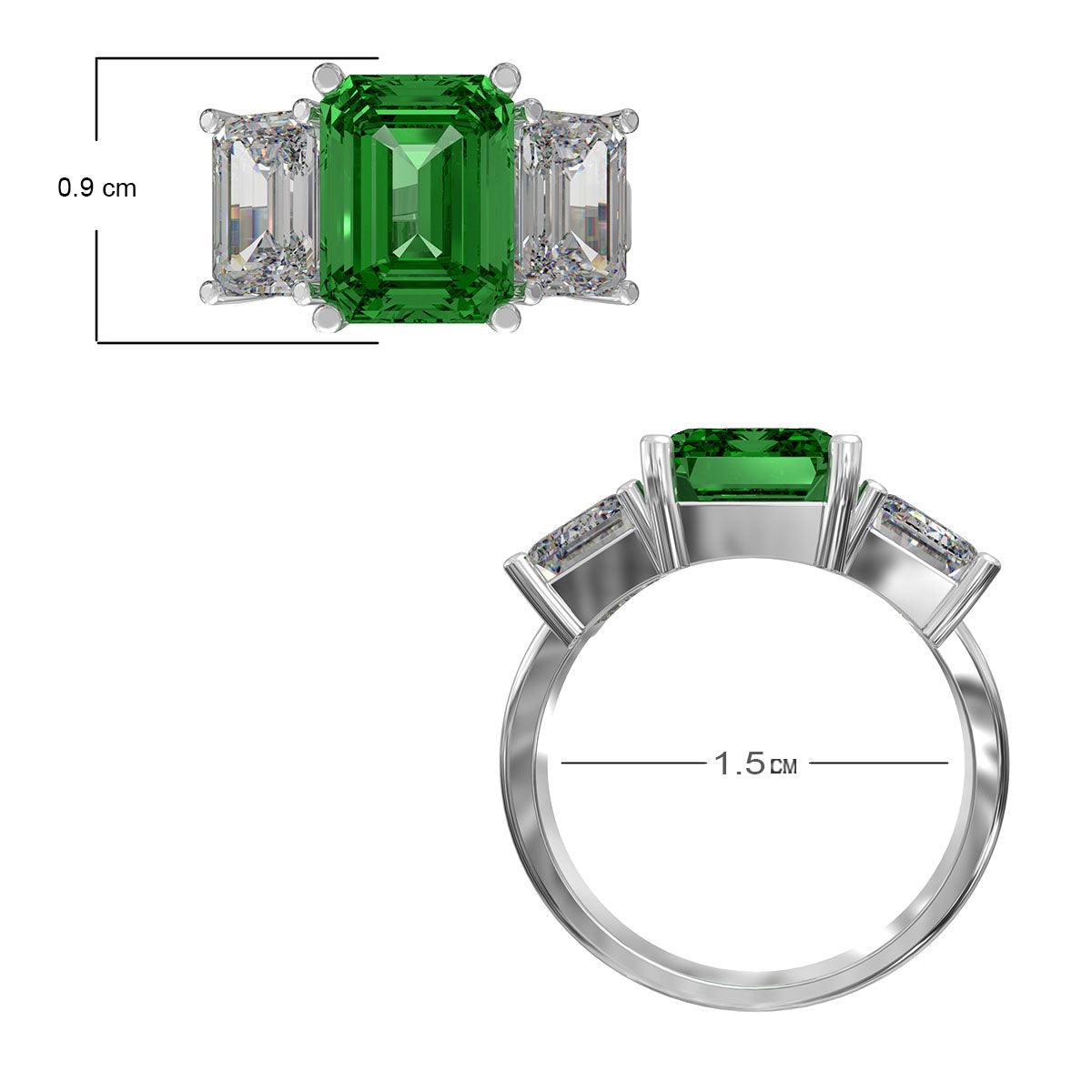 Green Crystal Ring