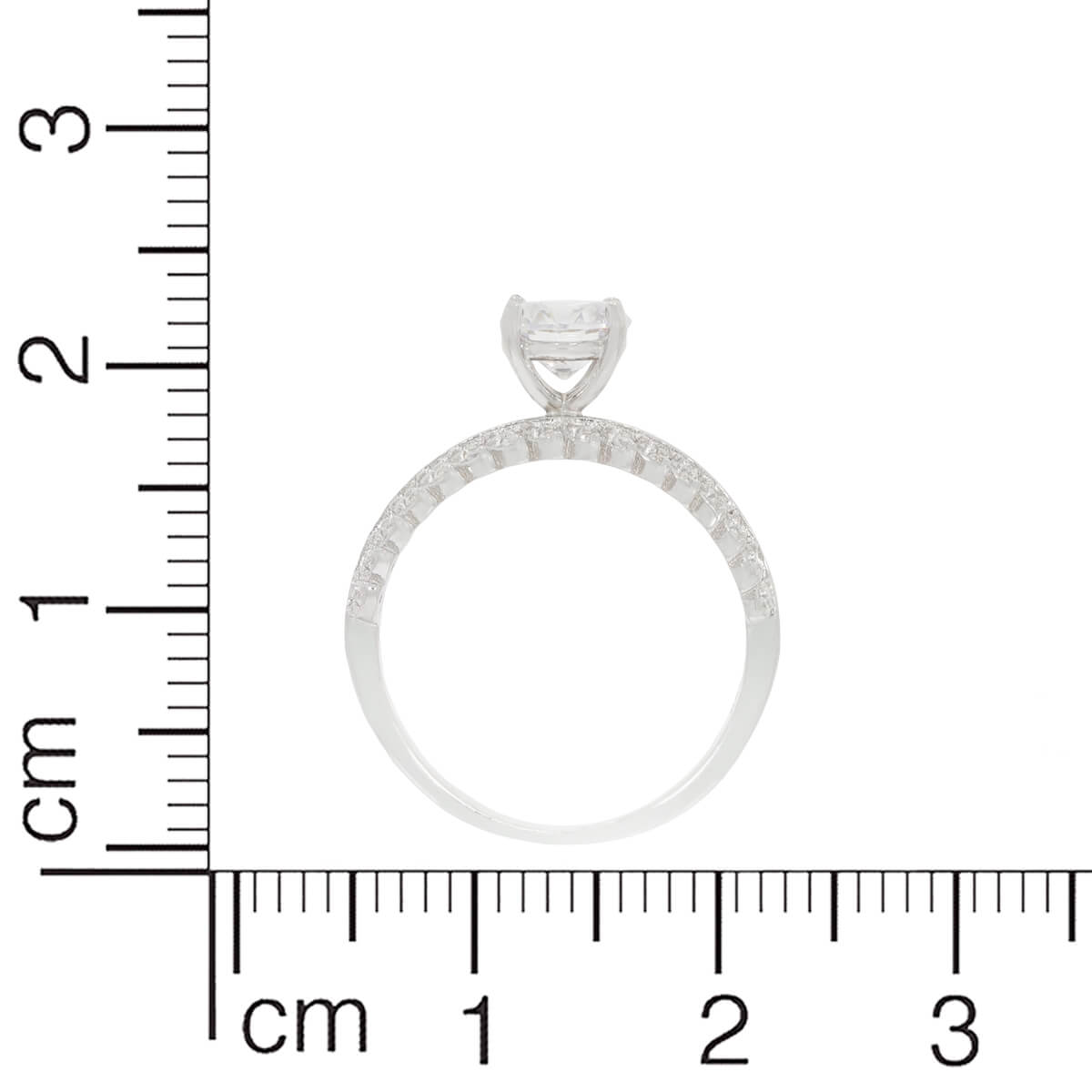 Sterling Glimmering Promise Silver Ring